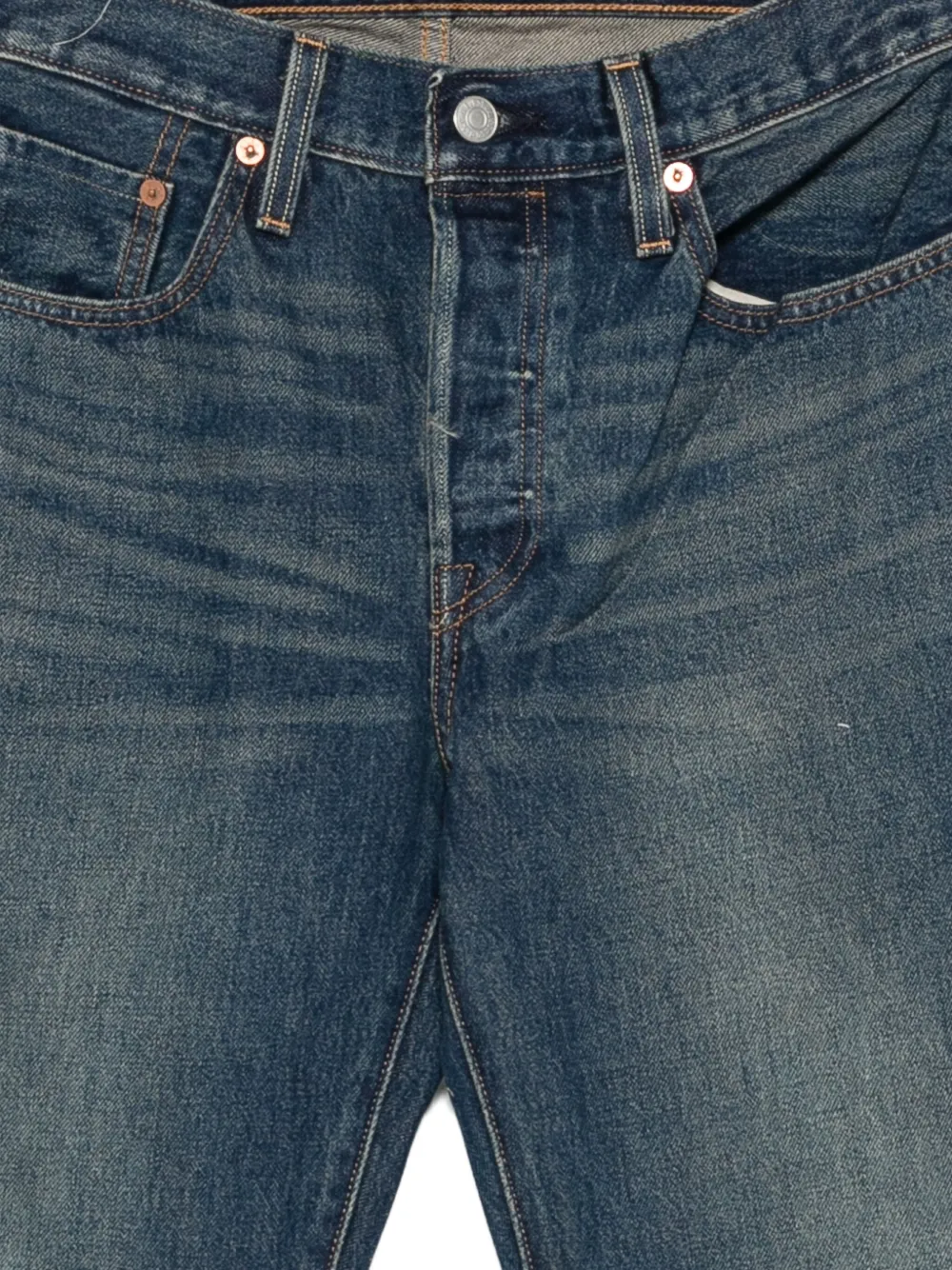 Levi's button-fly jeans Blauw