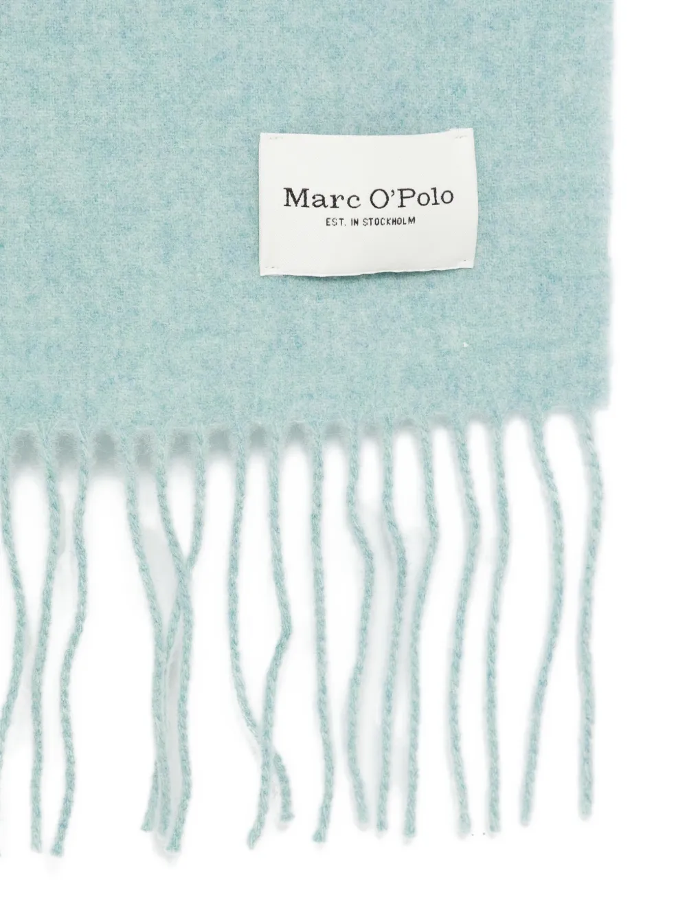 Marc O'polo Fringed Scarf In Blue