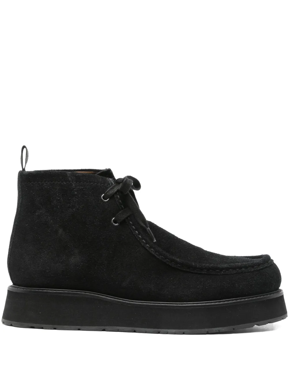 Marc O'Polo lace-up suede boots Black