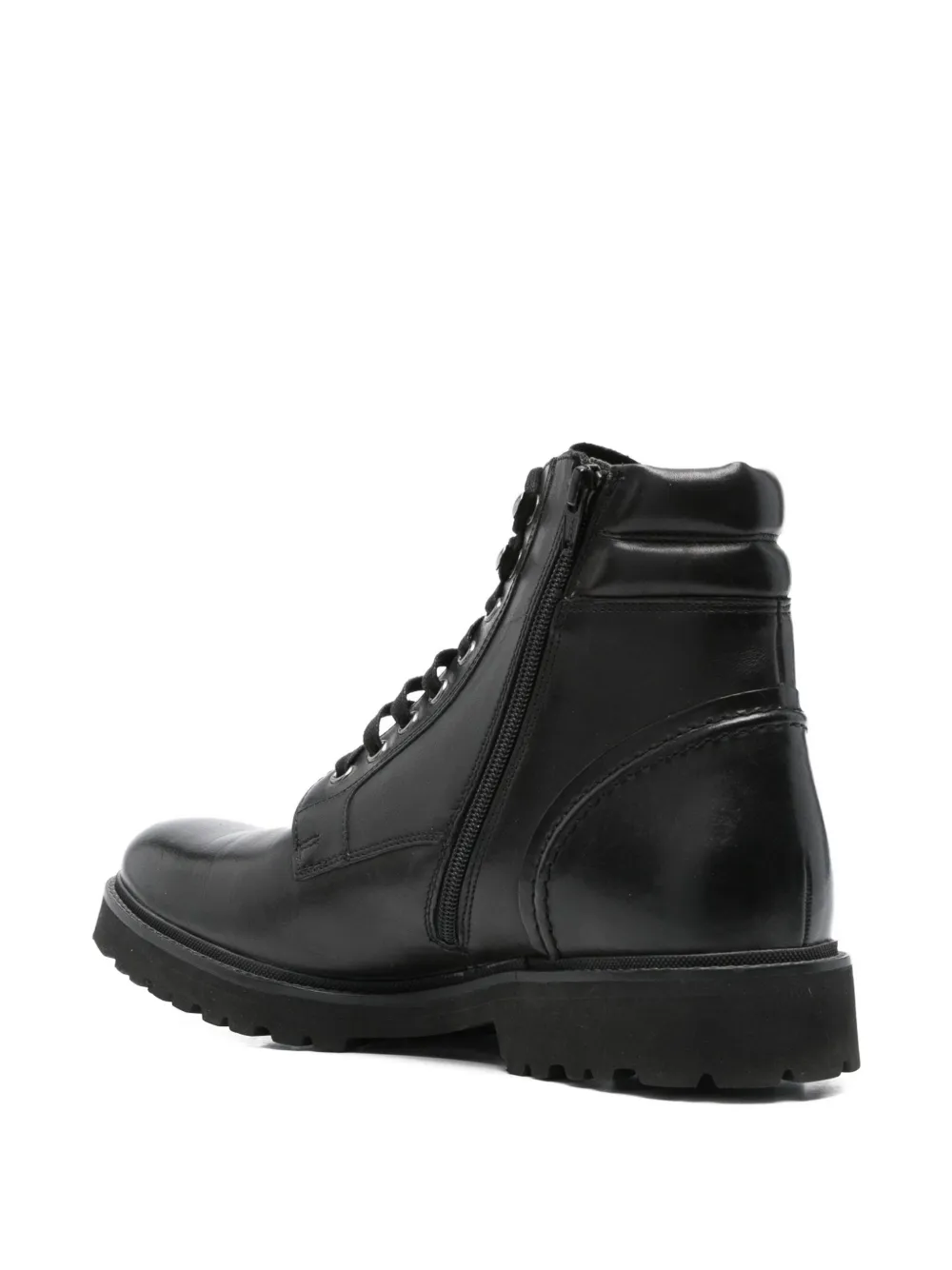 Marc O'Polo lace-up zip boots Black