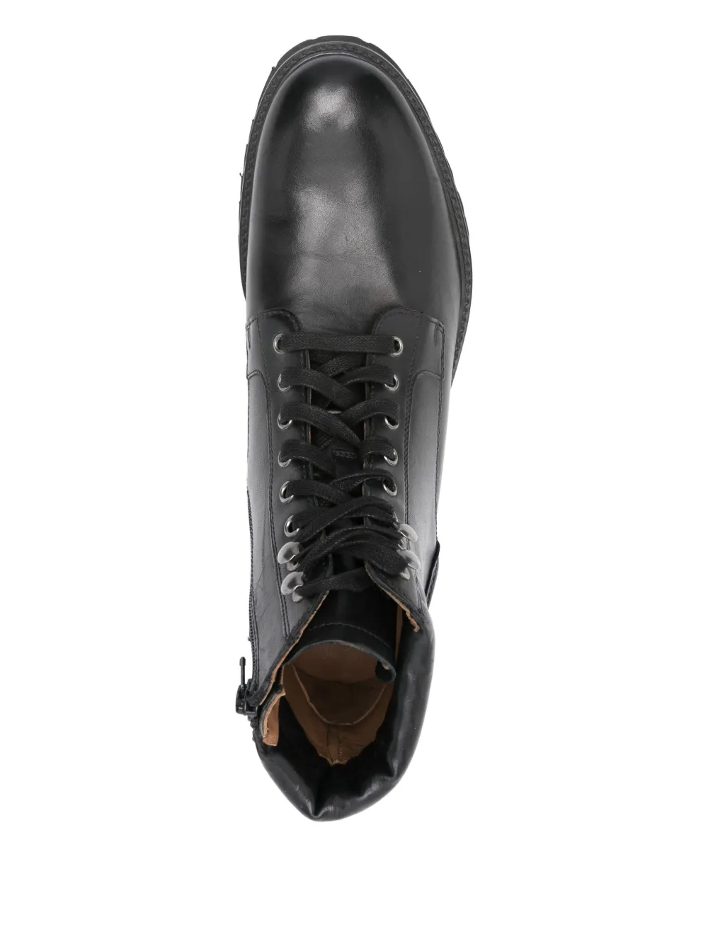 Marc O'Polo lace-up zip boots Black