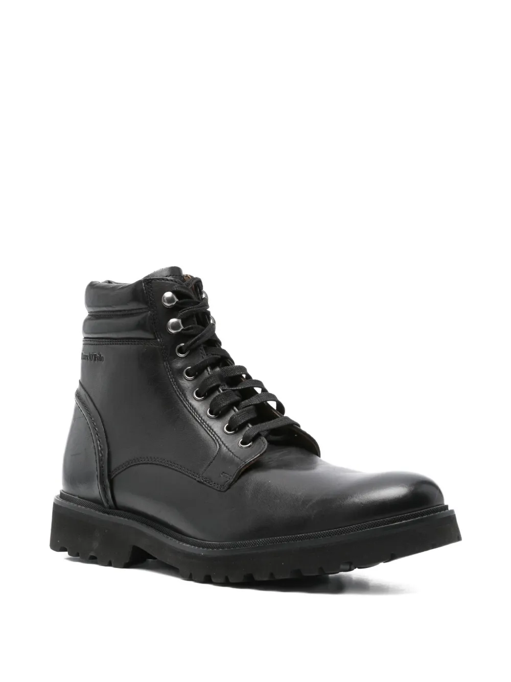 Marc O'Polo lace-up zip boots Black