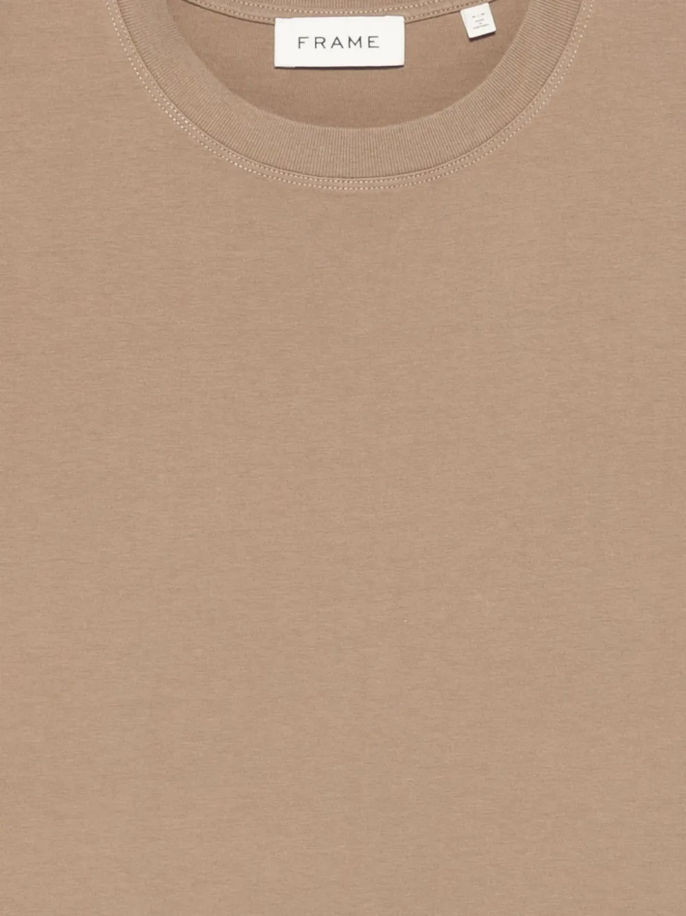 Frame Short-sleeve Crew-neck T-shirt In Brown