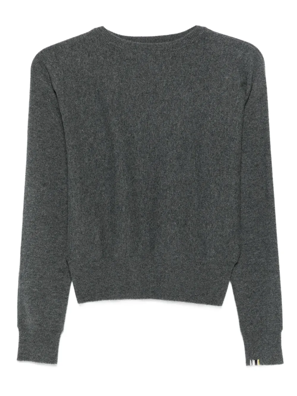extreme cashmere pull belle feutré à manches longues | gris | Image 1