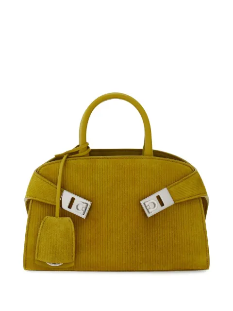 Ferragamo suede tote bag