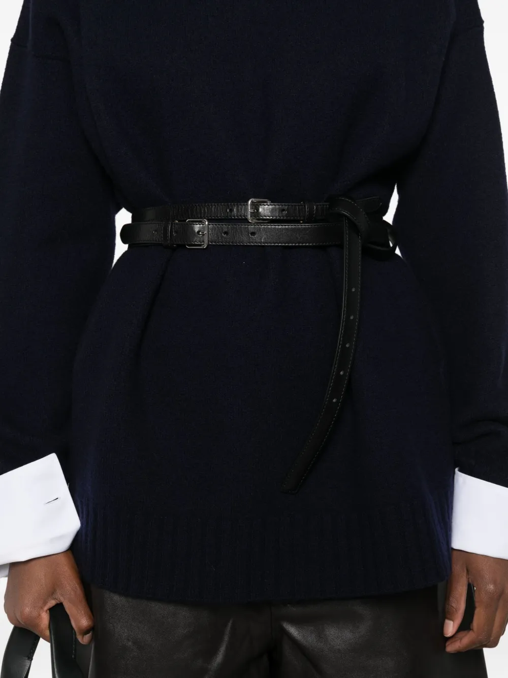 Jil Sander Sweater met ronde hals Zwart