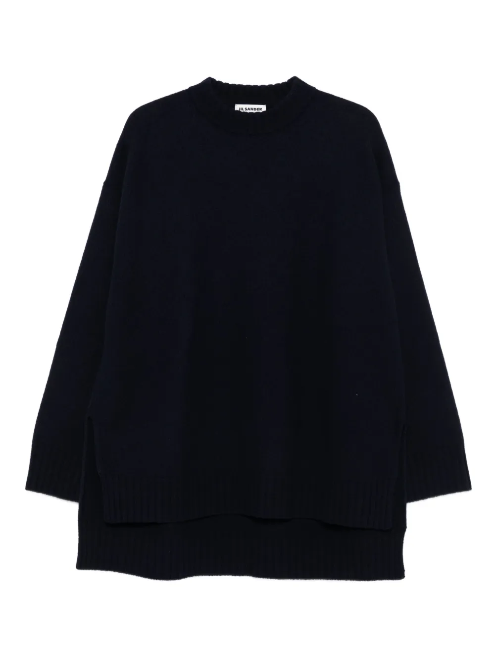 Jil Sander ラウンドネック プルオーバー - ブラック Jil Sander ラウンドネック プルオーバー - ブラック