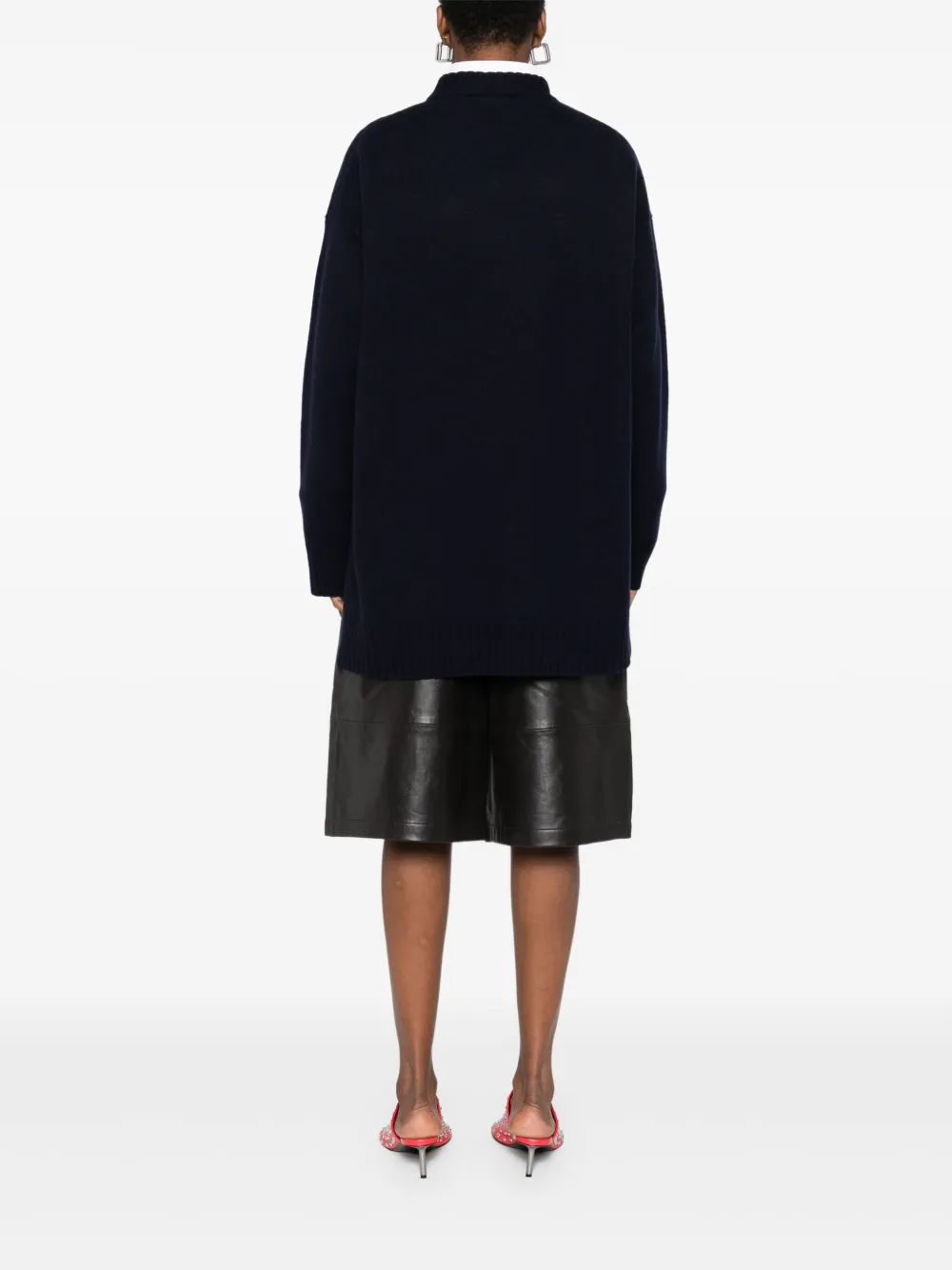 Jil Sander Sweater met ronde hals Zwart