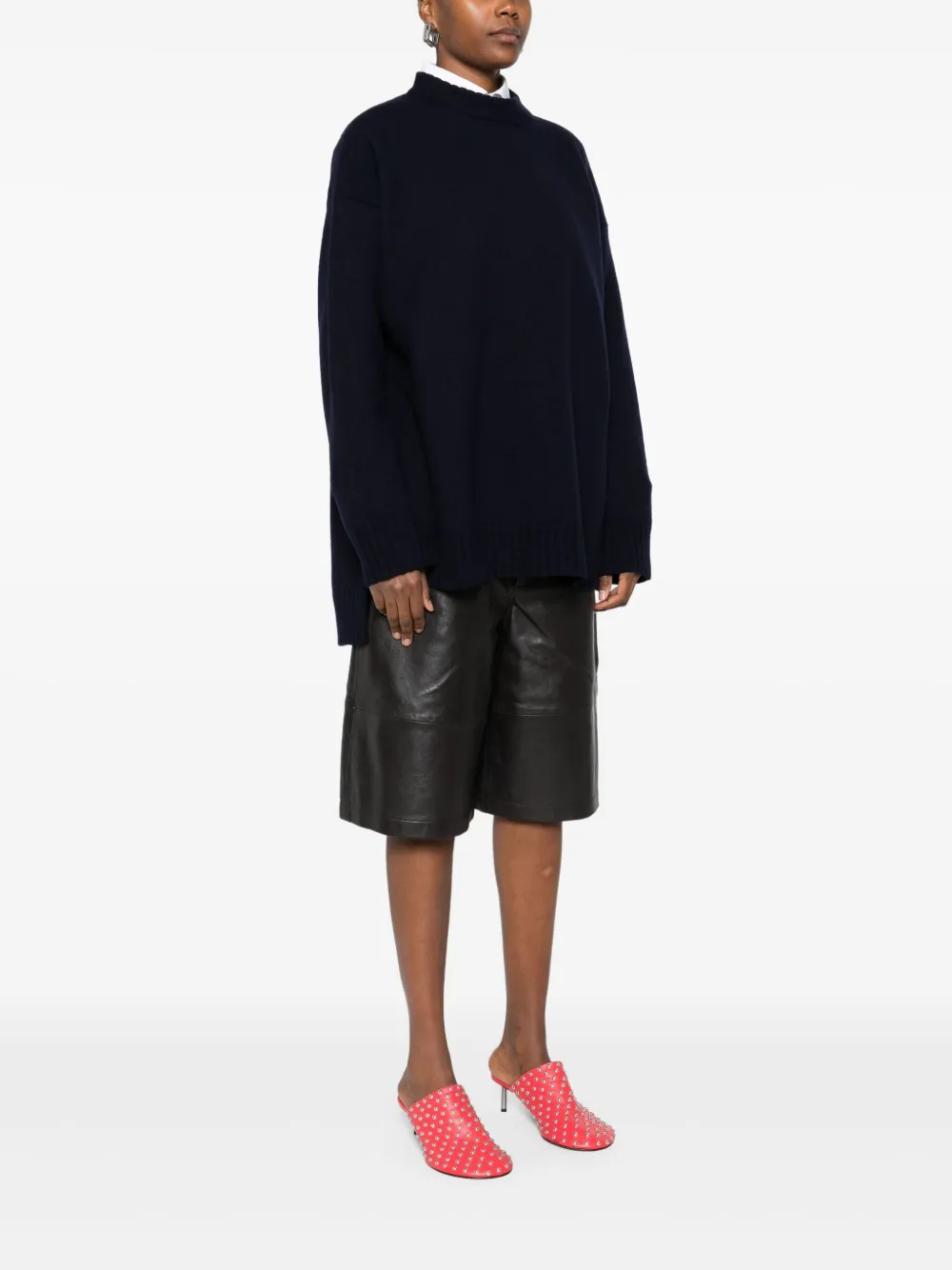 Jil Sander Sweater met ronde hals Zwart