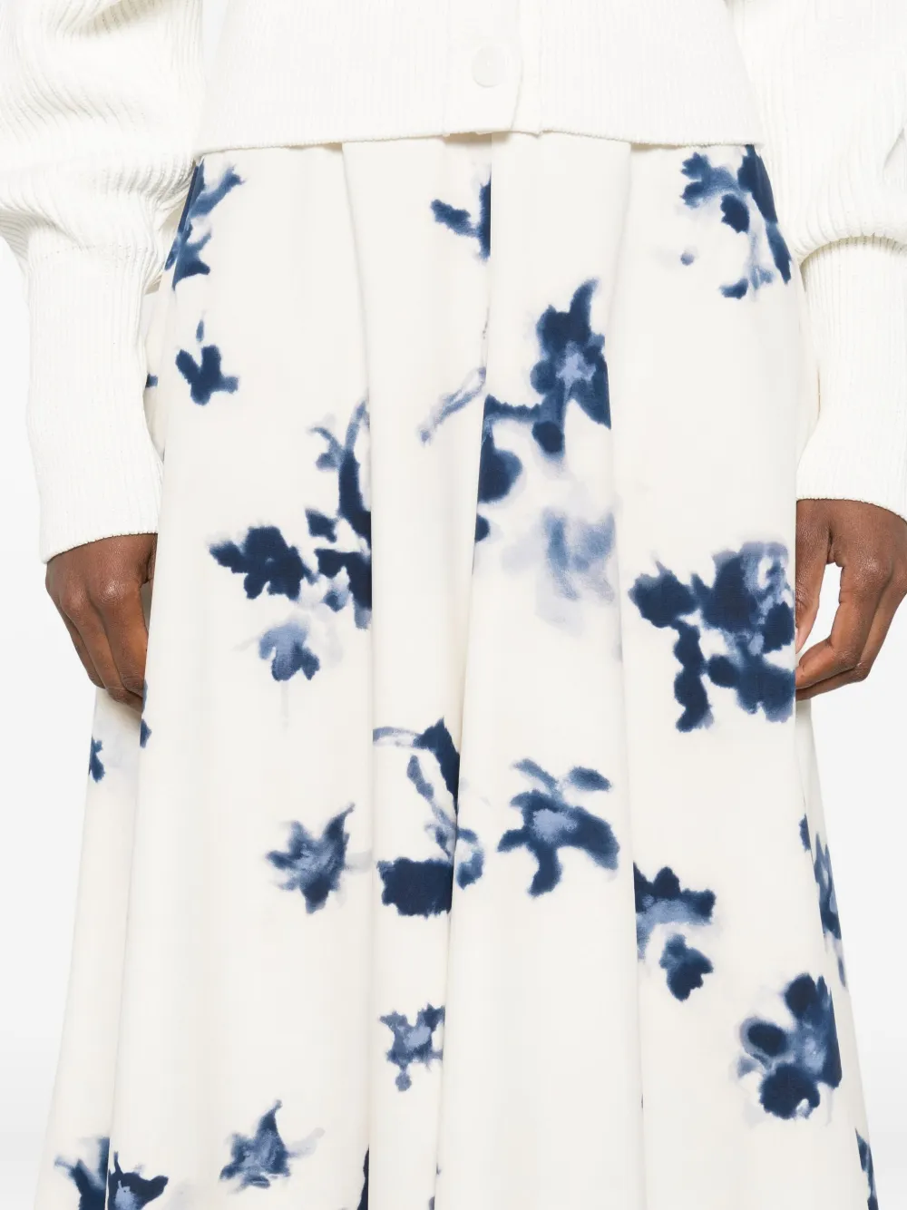 Altuzarra Midi-jurk met bloemenprint Wit