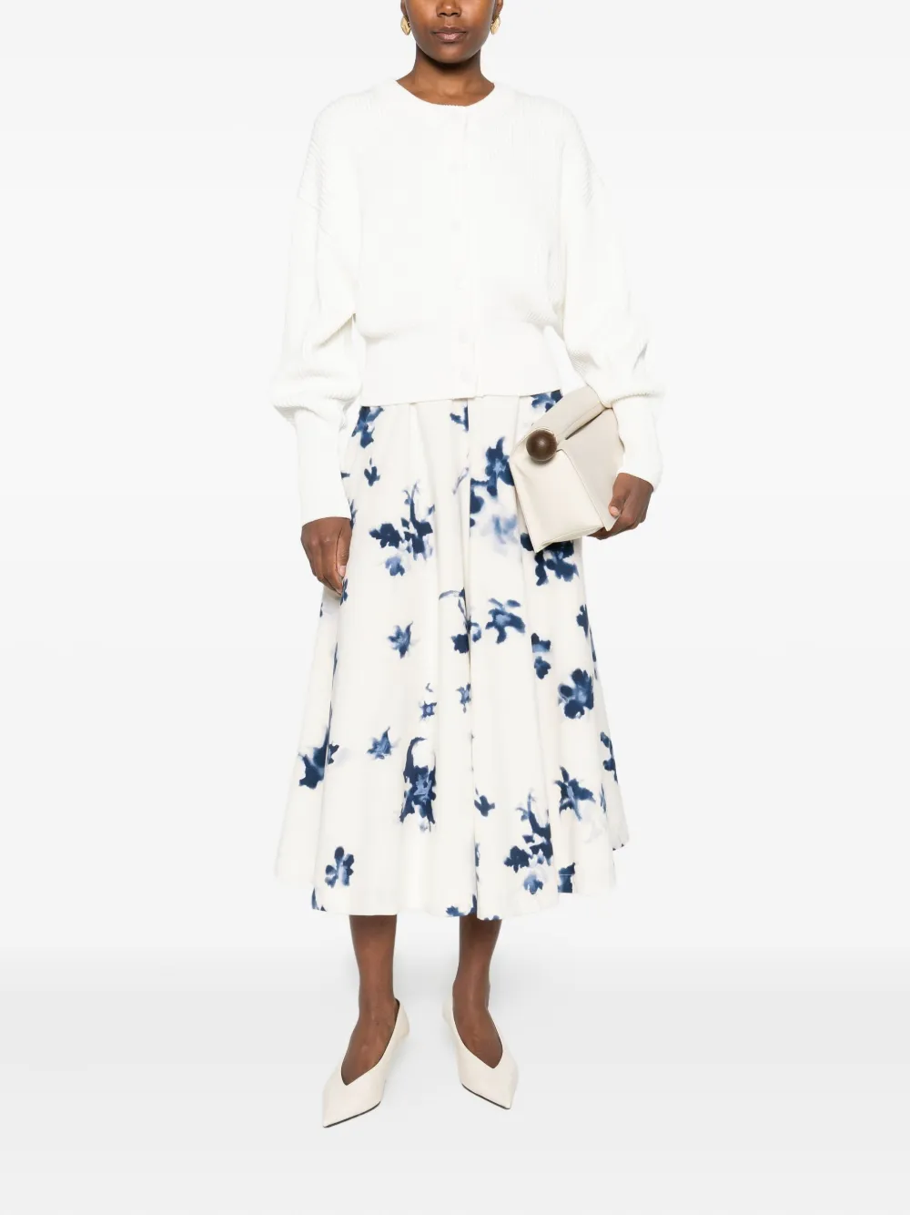 Altuzarra Midi-jurk met bloemenprint - Wit