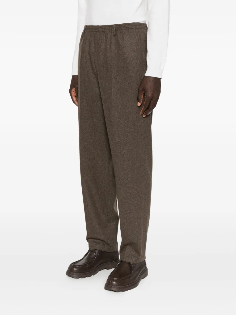 Cellar Door Broek met elastische taille Bruin