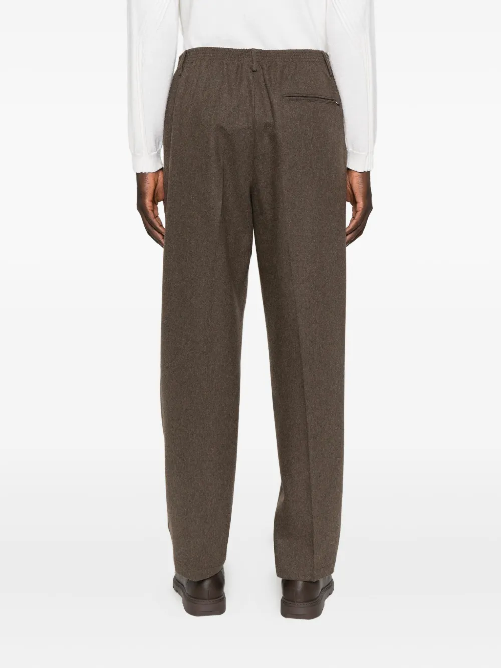 Cellar Door Broek met elastische taille Bruin