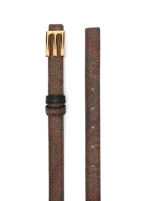 ETRO paisley-pattern Belt | Brown | FARFETCH display picture 3