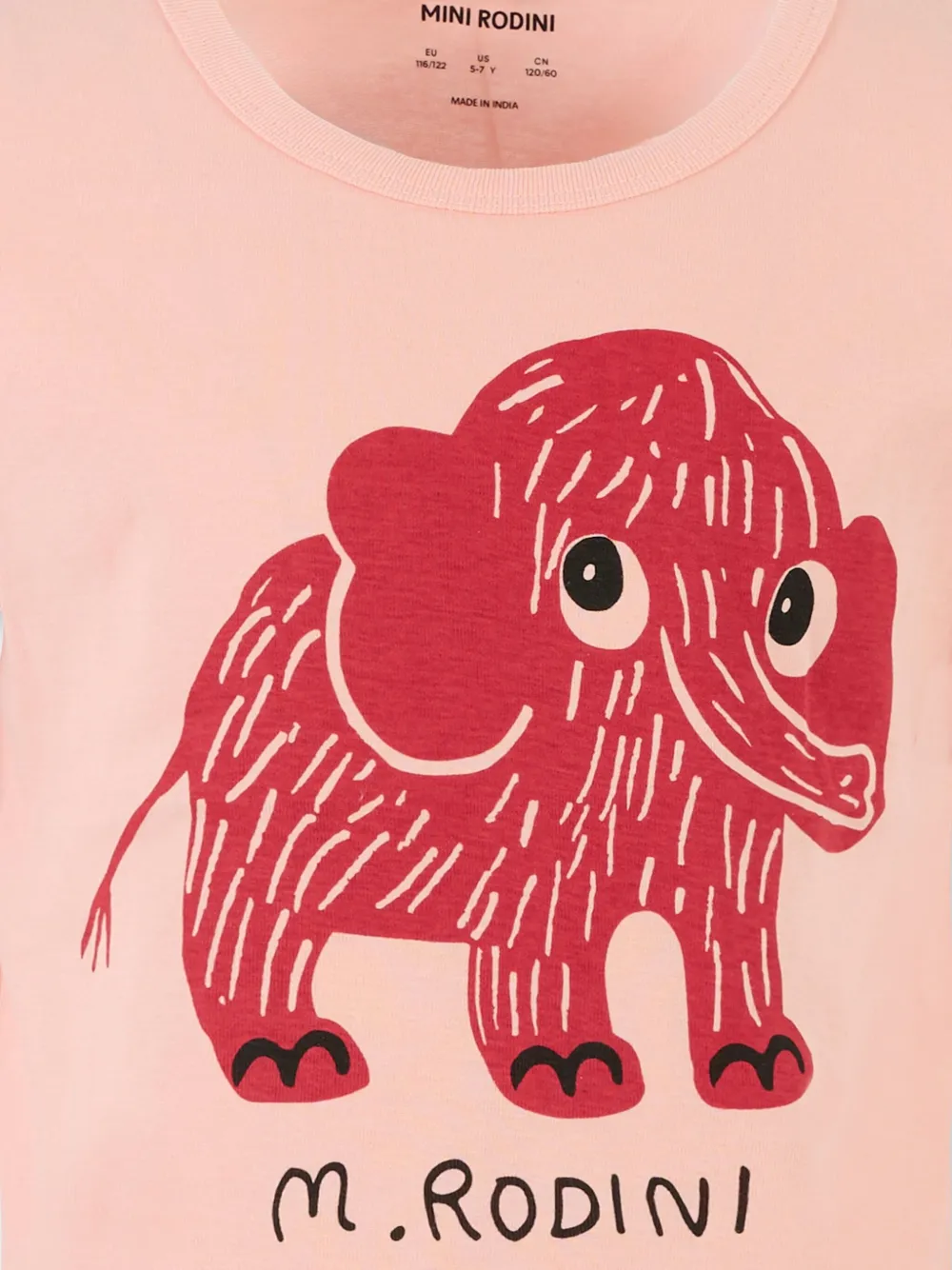 Mini Rodini T-shirt met olifantprint Roze