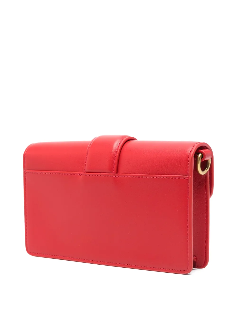 Just Cavalli Small Snake-buckle Chain Cross-body Bag In Red