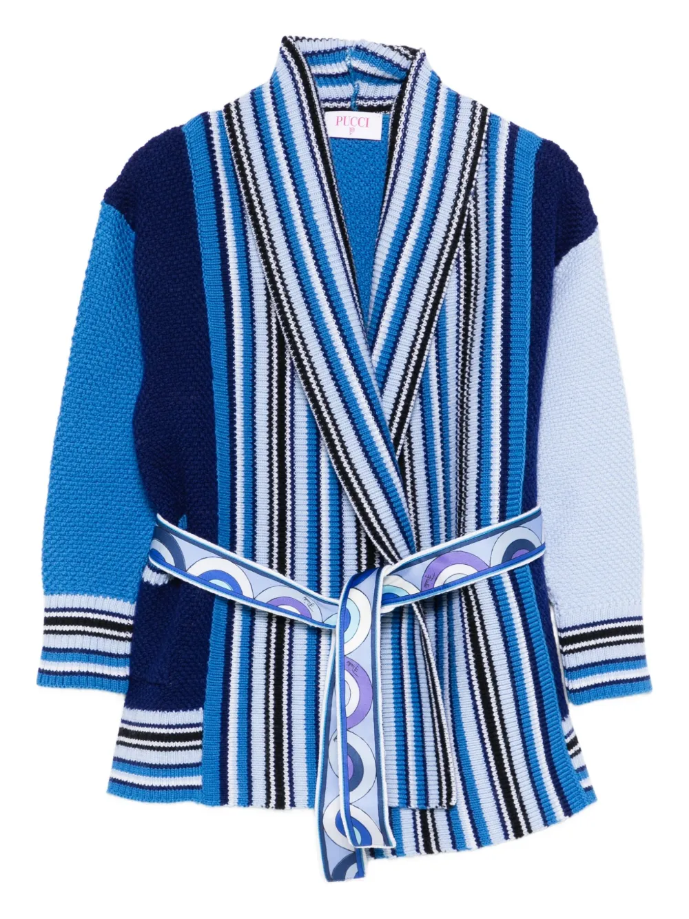 PUCCI Junior Gestreept vest met vlakken Blauw