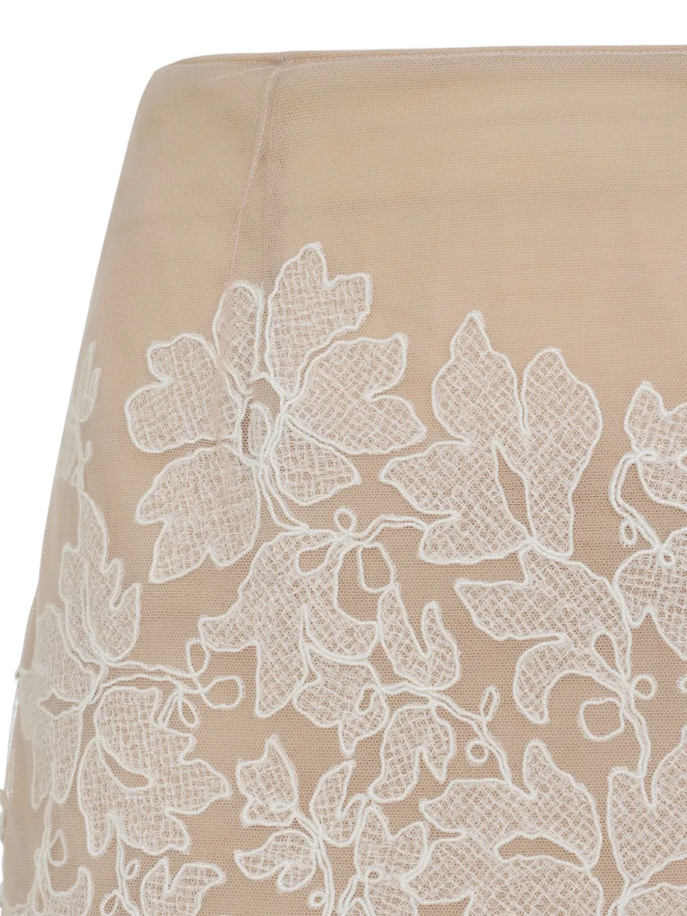 Ermanno Scervino Rok met bloemenkant Wit