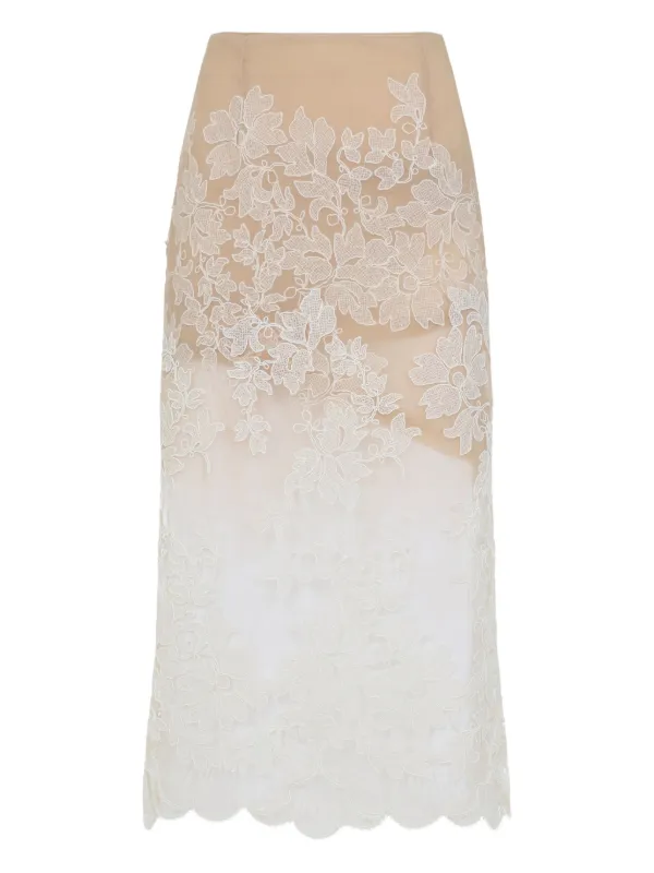 Ermanno Scervino floral-lace Skirt | White | FARFETCH JO Ermanno Scervino floral-lace Skirt | White | FARFETCH JO