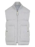 TOM FORD quilted panelled vest - Green