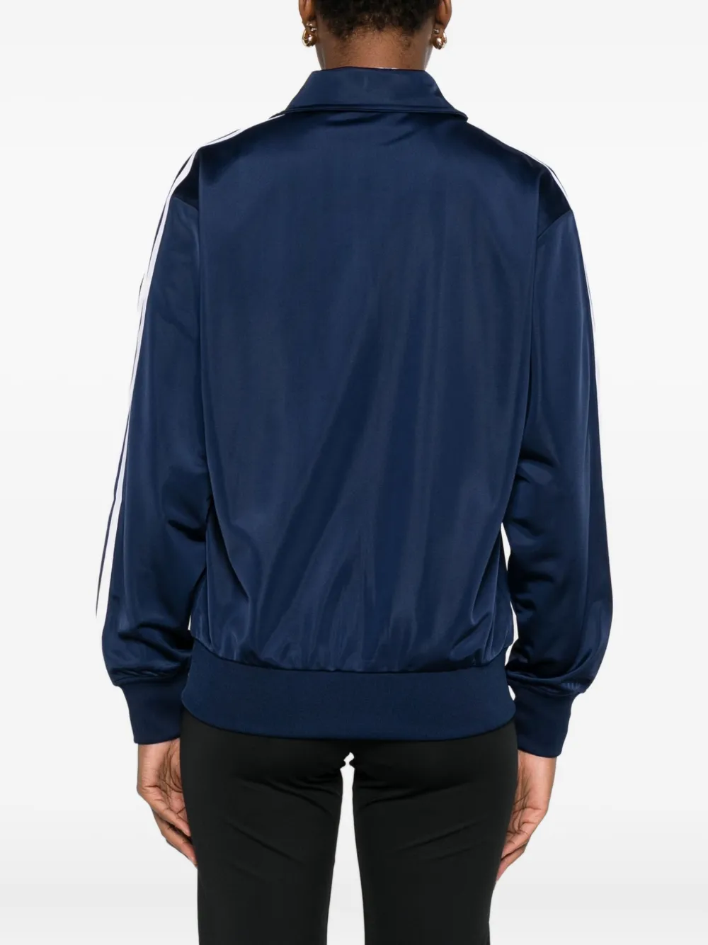 Adidas Originals Firebird Adicolor Three-stripe Logo Sweatshirt In Blue