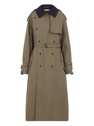 Carven ダブルブレスト トレンチコート | グリーン | FARFETCH JP