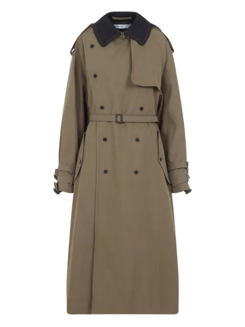 Carven double-breasted belted trench coat