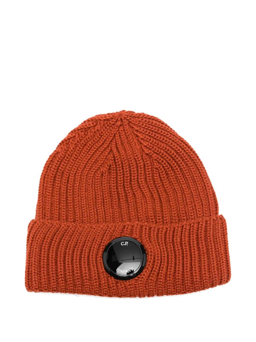 C.p. Company Accessories Knit Cap In Extrafine Merino Wool In Orange