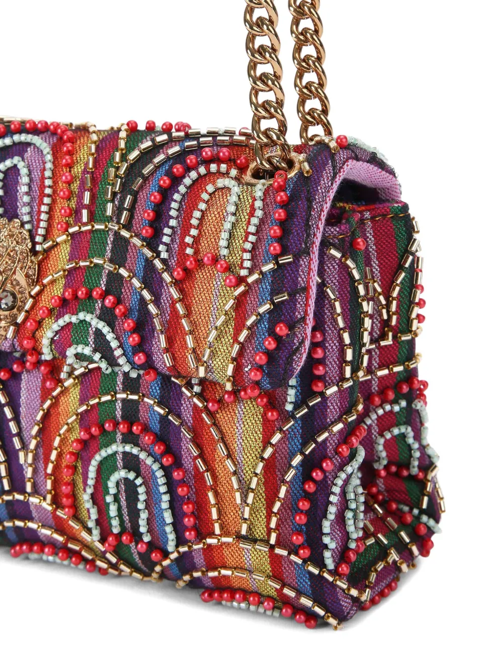 Kurt Geiger Medium Kensington Beaded Cross Body Bag In Multi