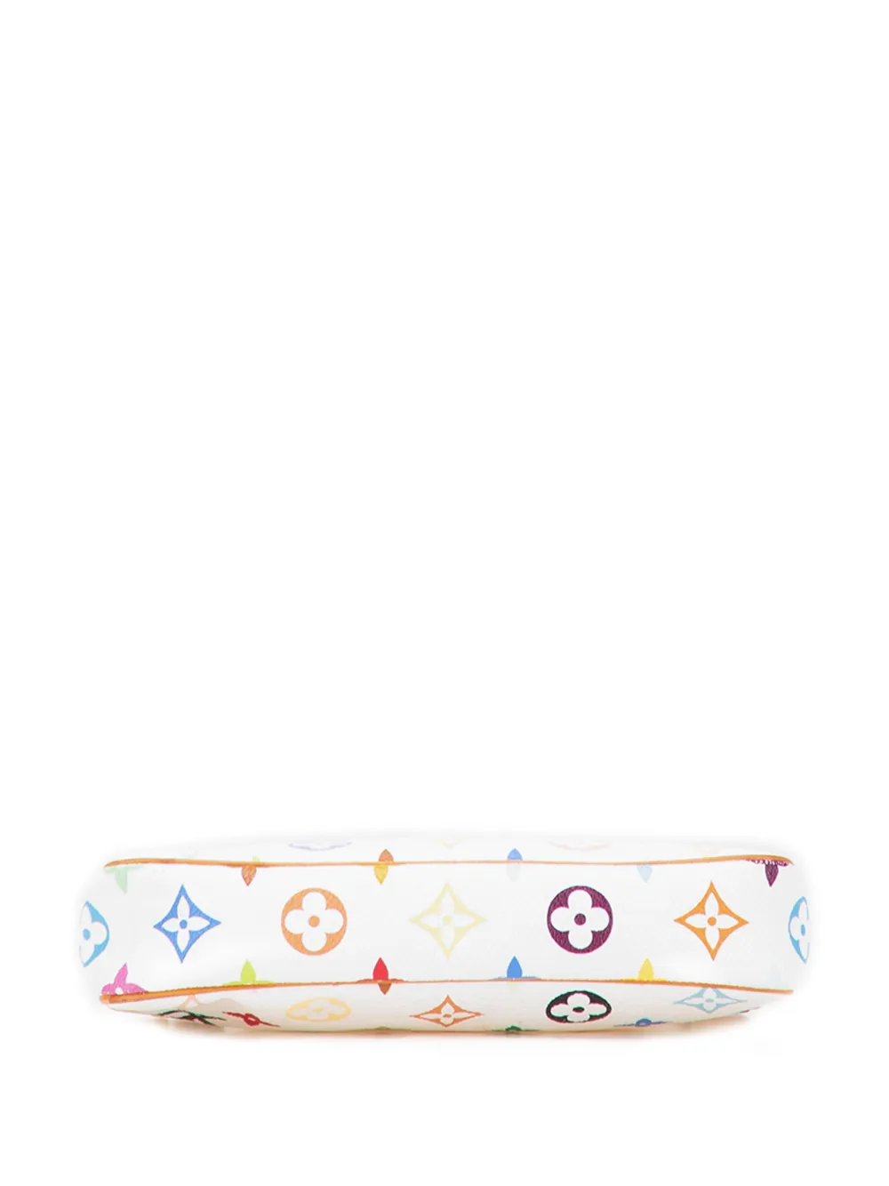 Pre-owned Louis Vuitton 2003 Monogram Multicolore Pochette Accessoires Shoulder Bag In White
