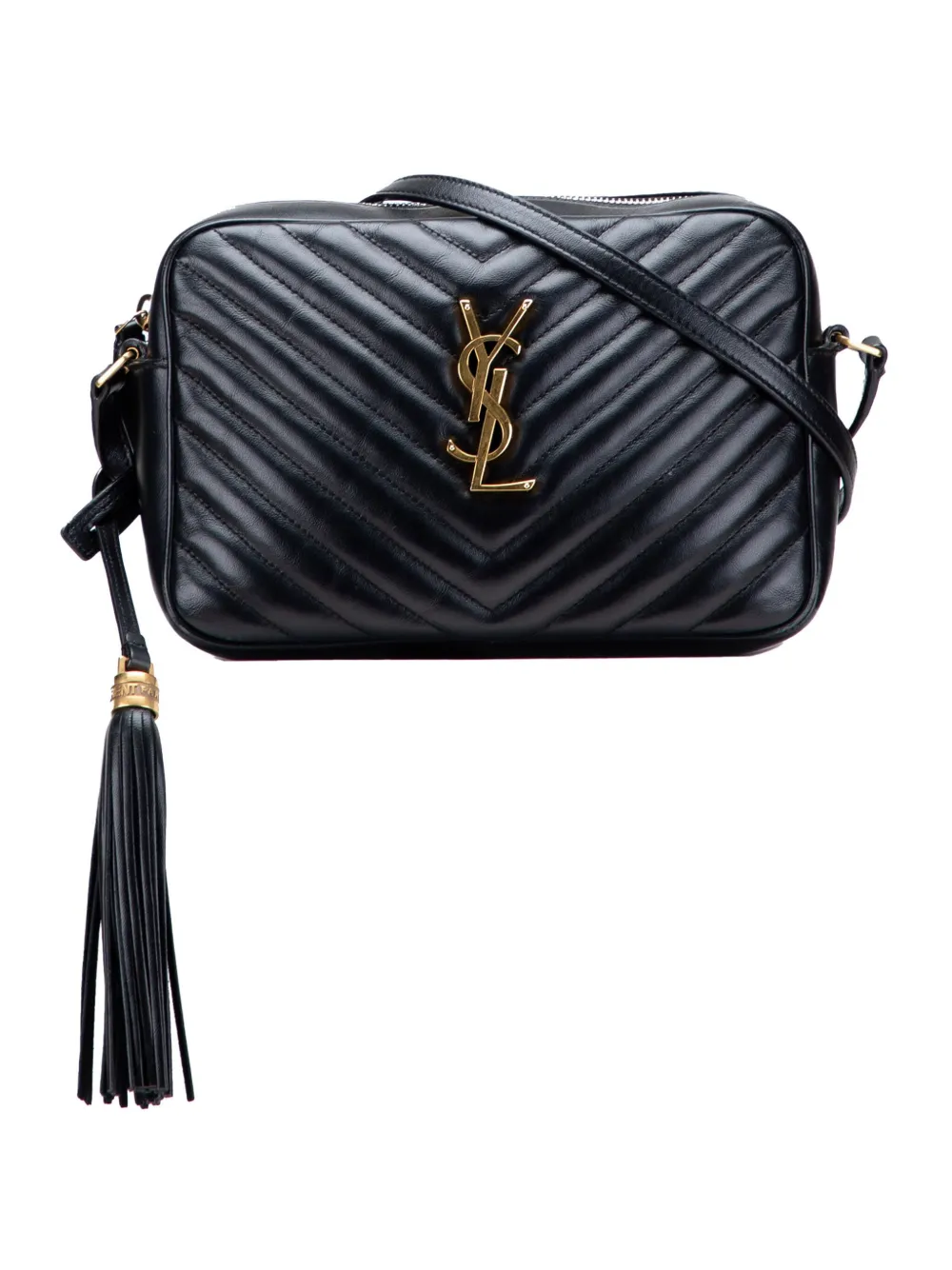 Saint Laurent Pre-Owned 2022 Quilted Leather Monogram Lou Camera Bag Saint Laurent Pre-Owned 2022 Quilted Leather Monogram Lou Camera Bag