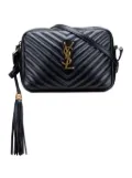 Saint Laurent Pre-Owned 2022 Quilted Leather Monogram Lou Camera Bag crossbody bag - Black