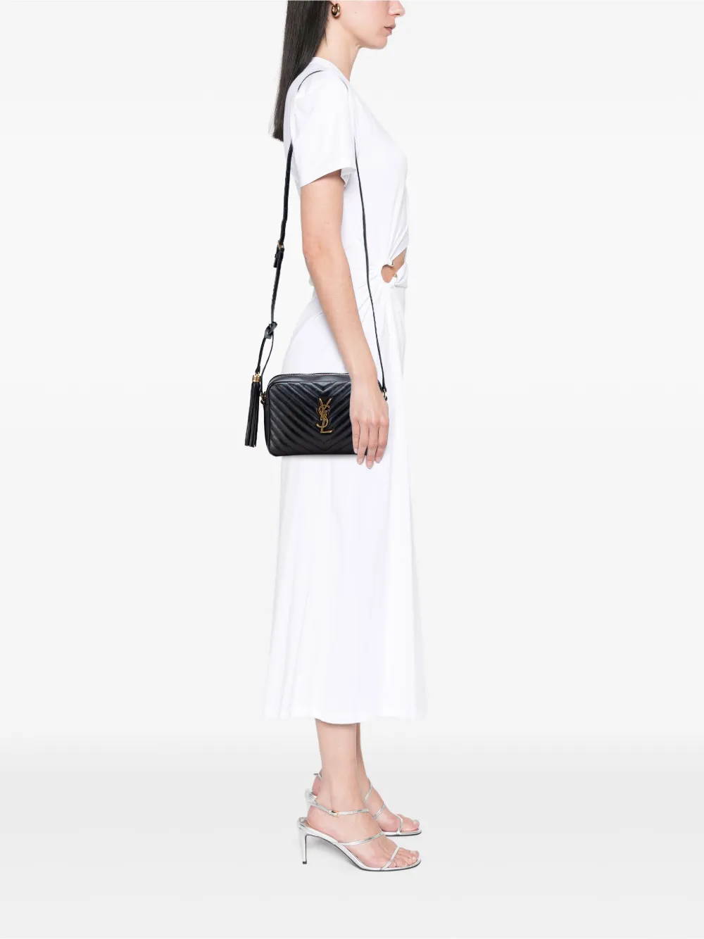 Saint Laurent Pre-Owned 2022 Quilted Leather Monogram Lou Camera Bag crossbody bag | Pre-Owned | Image 2