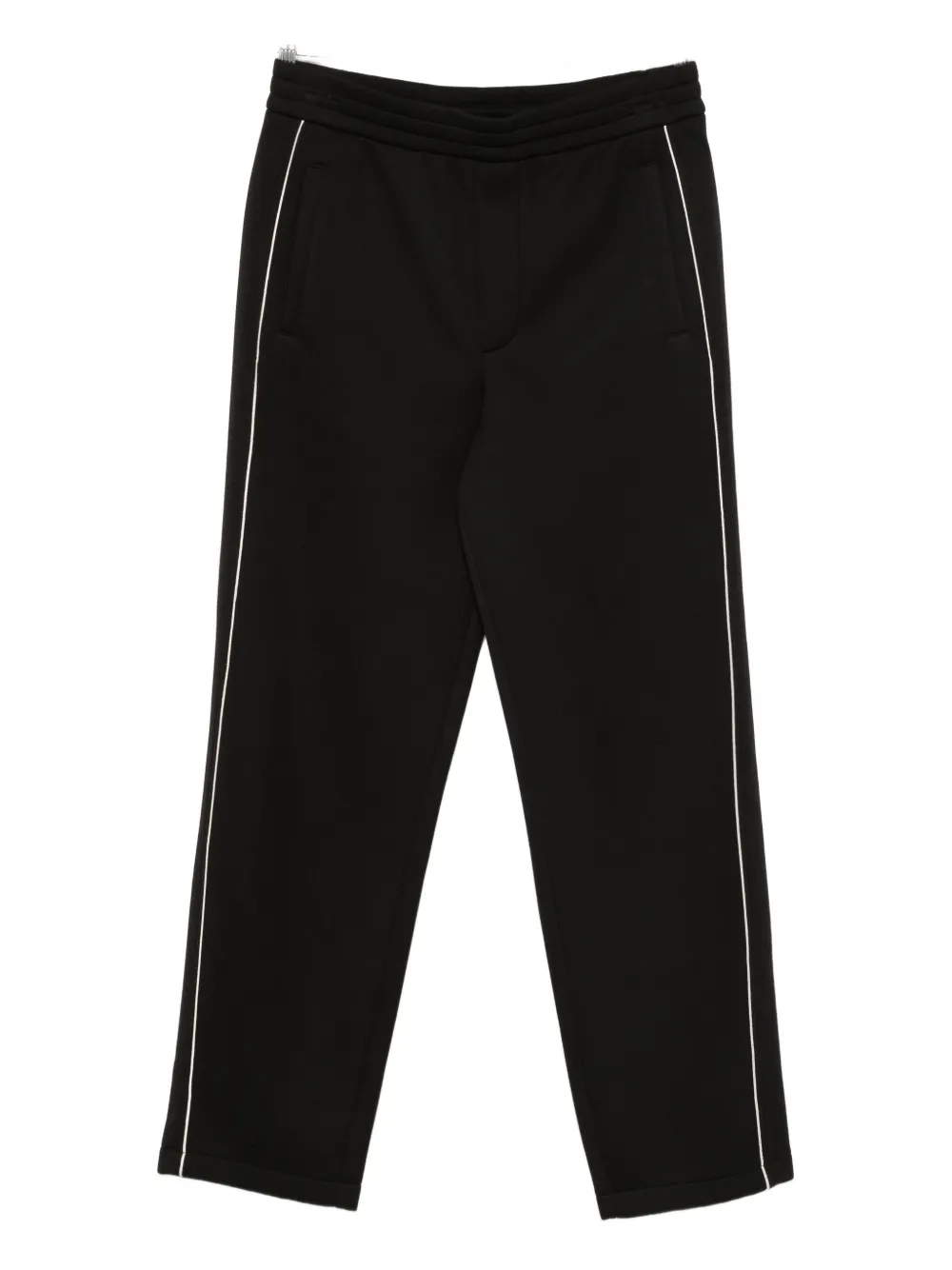 Emporio Armani Straight-leg Casual Pants In Black