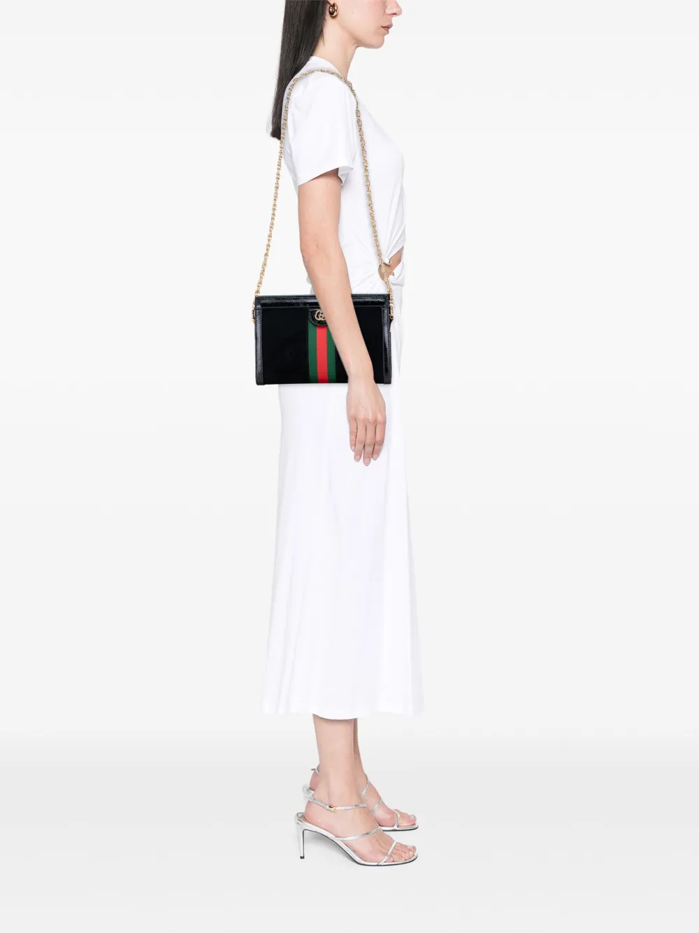Gucci Pre-Owned 2016-2025 Small Suede Ophidia Chain crossbody bag | Pre-Owned | Image 2