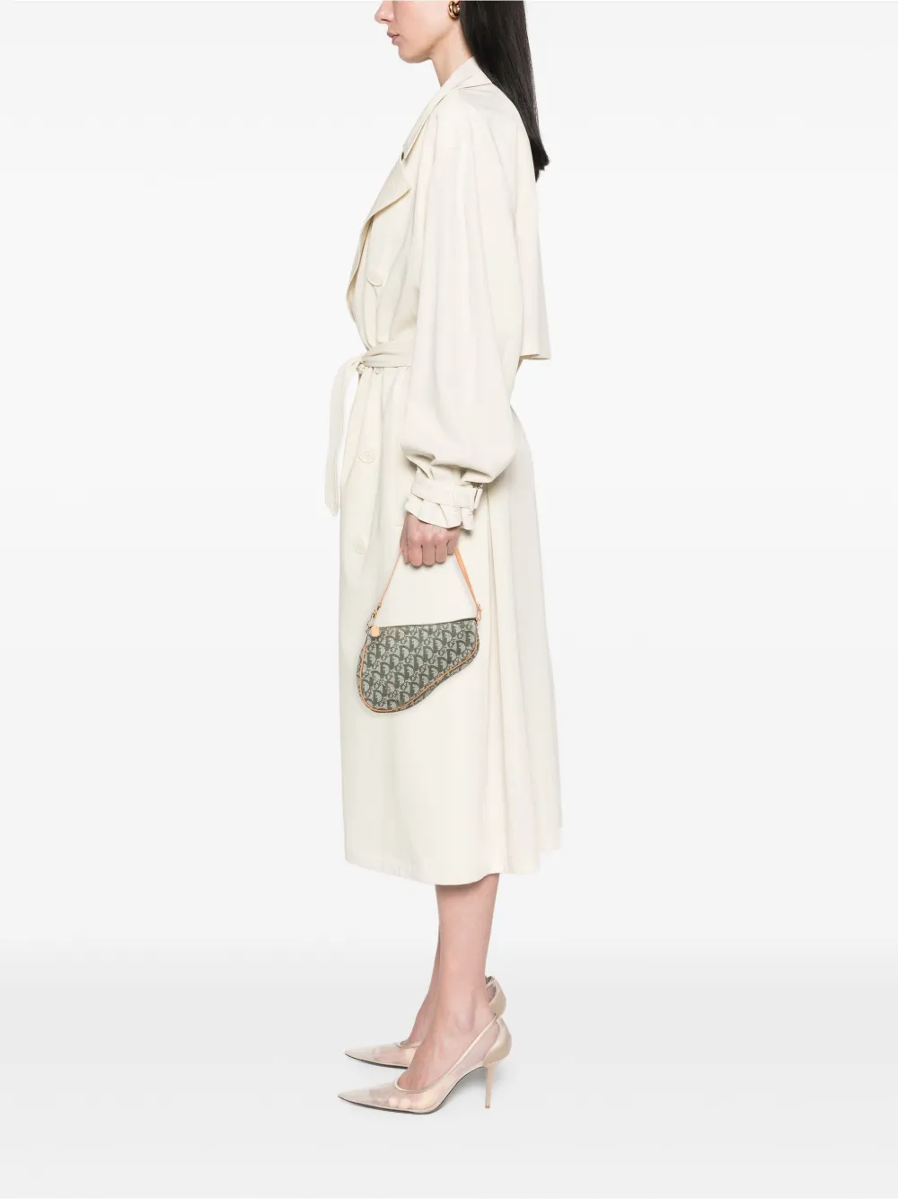 Christian Dior Pre-Owned 2001 Mini Diorissimo Canvas Saddle Pochette shoulder bag | Pre-Owned | Image 2