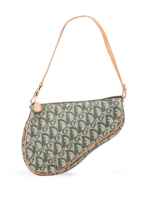 Christian Dior Pre-Owned 2001 Mini Diorissimo Canvas Saddle Pochette shoulder bag