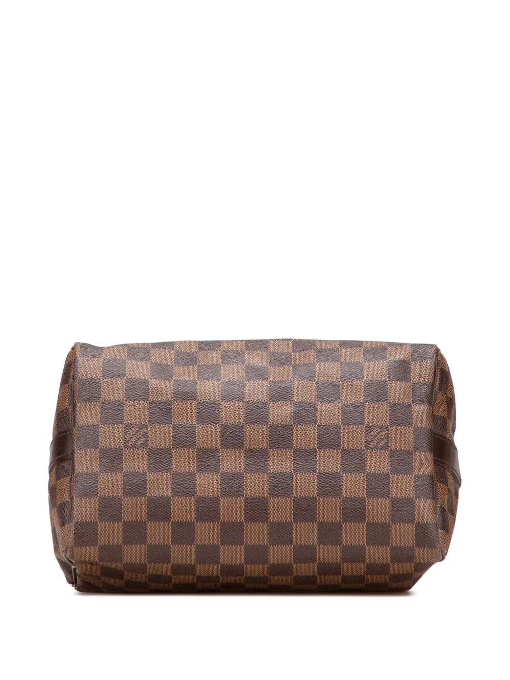 Pre-owned Louis Vuitton 2012 Damier Ebene Speedy Bandouliere 25 Satchel In Brown