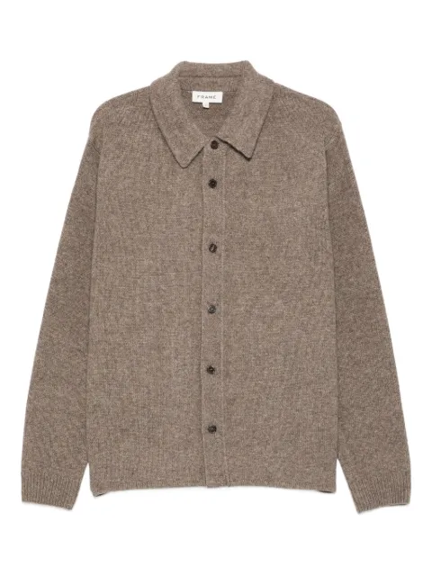 FRAME polo-neck buttoned cardigan