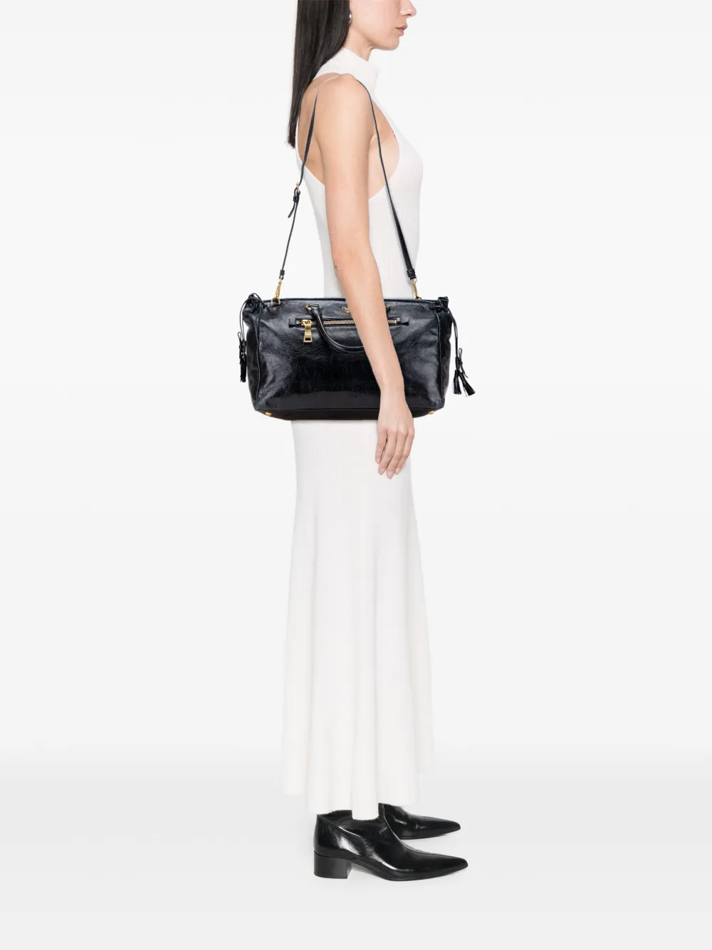 Prada Pre-Owned 2013-2025 Vitello Shine satchel | Pre-Owned | Image 2