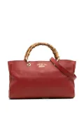 Gucci Pre-Owned 2016-2025 Medium Calfskin Bamboo Shopper satchel - Red