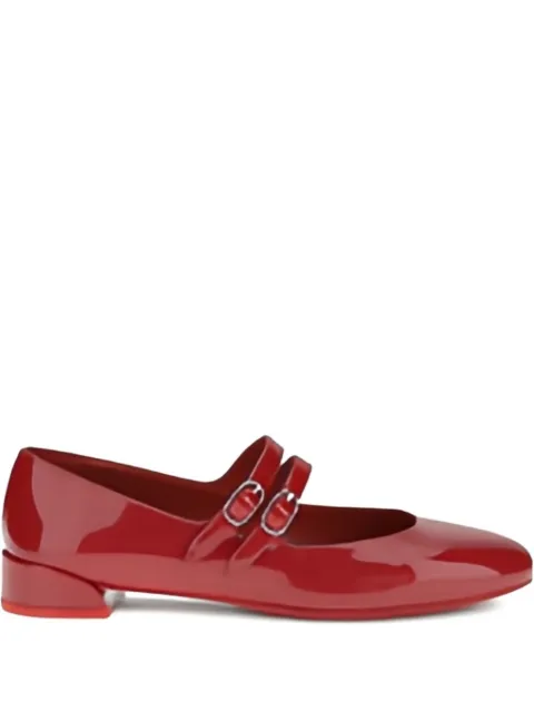 Christian Louboutin patent-leather buckle flats