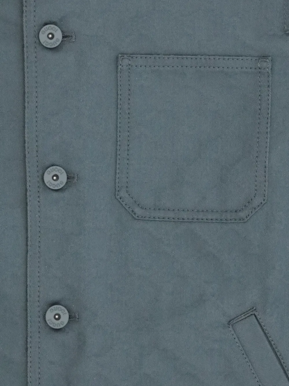 Gucci Kids Jack met knoopsluiting Blauw