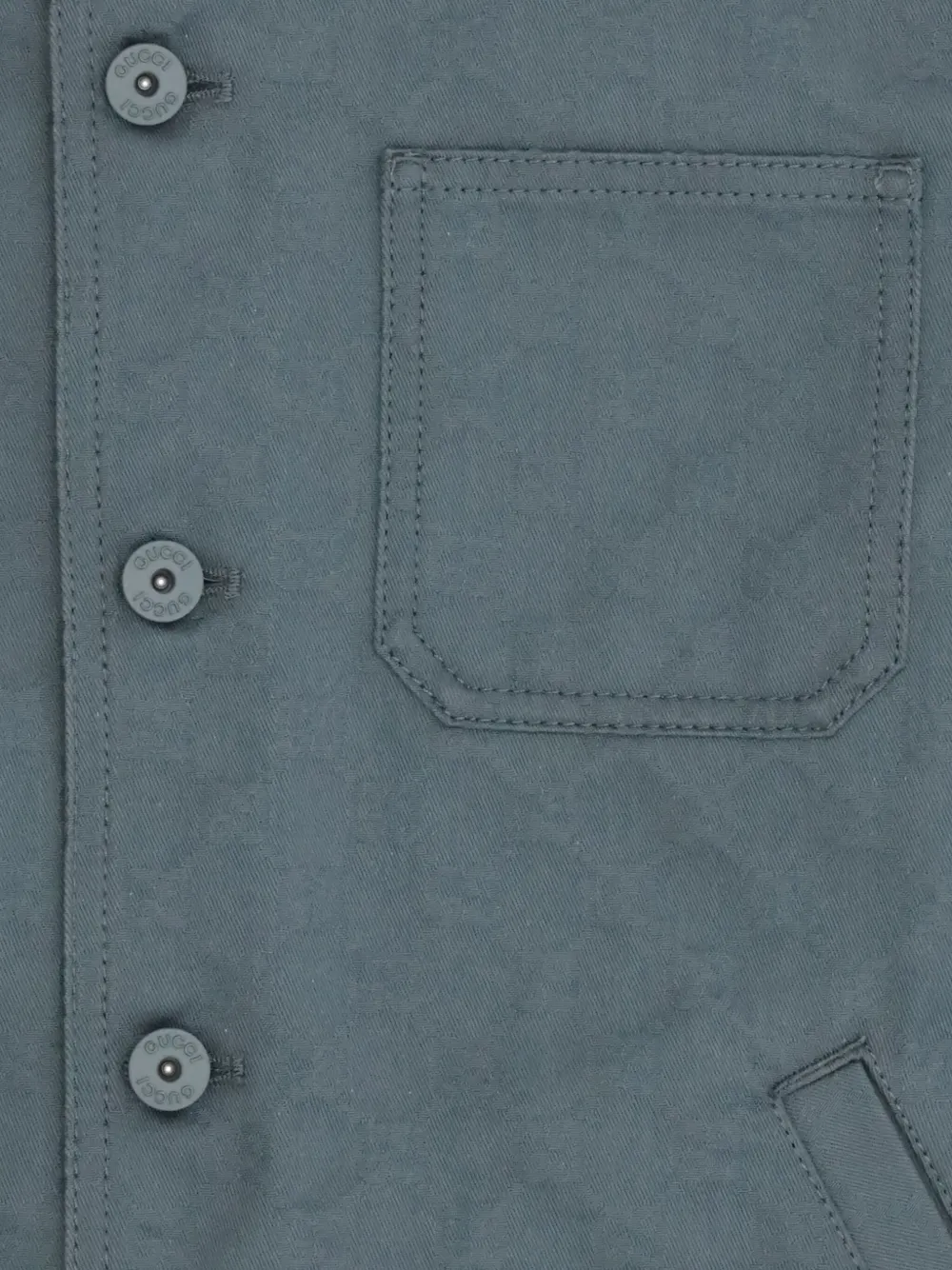 Gucci Kids Jack met knoopsluiting Blauw