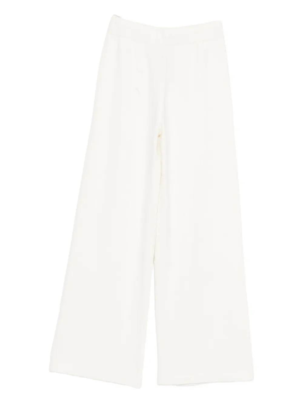 Yves Salomon Drawstring Trousers In White