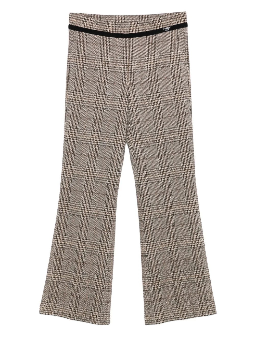 Cambio check-embellished trousers | Neutrals | Image 1