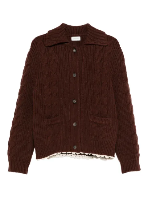 Magda Butrym cable-knit collared cardigan