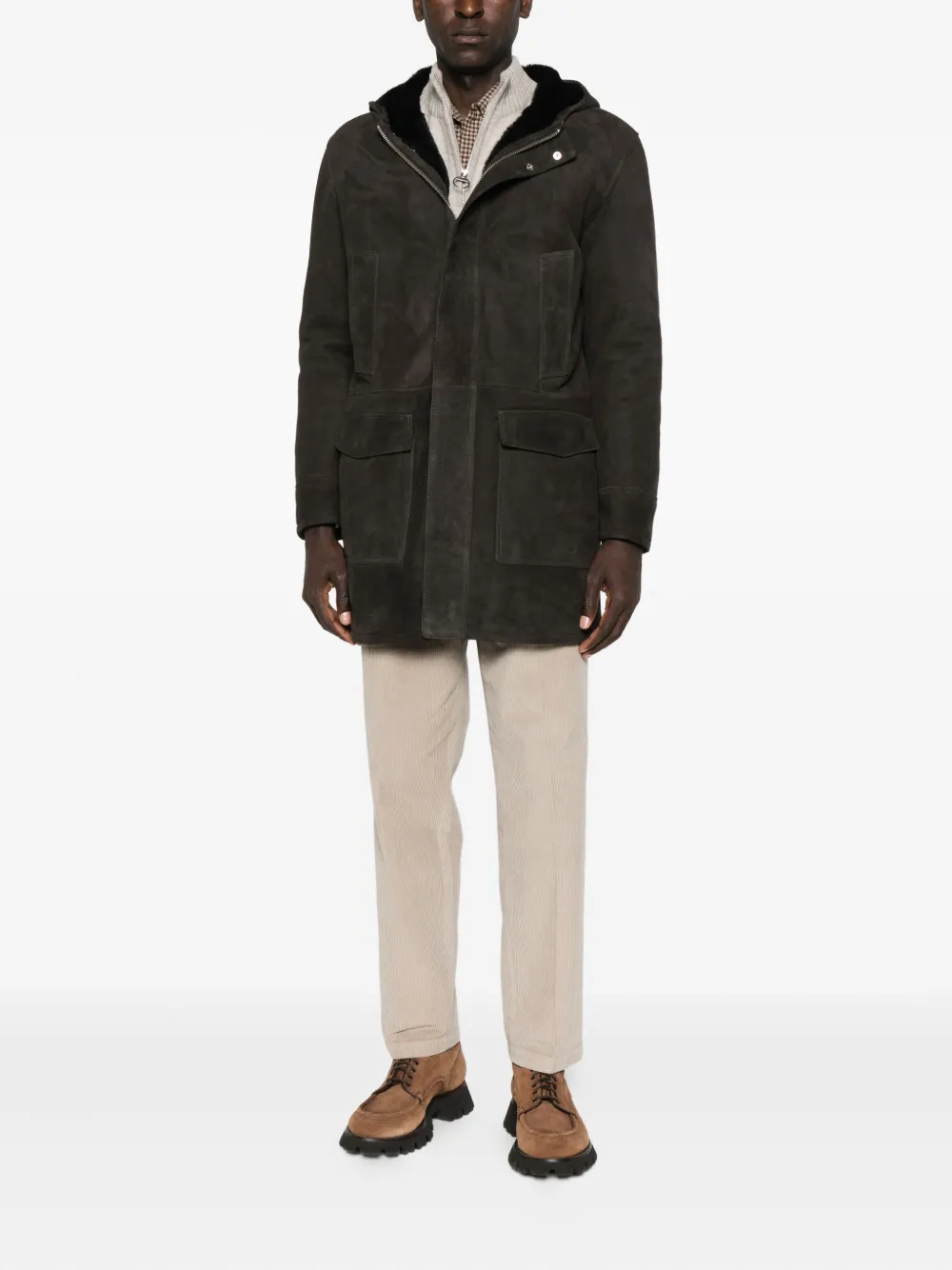 Arma hooded suede coat | Leather Coats | Image 2