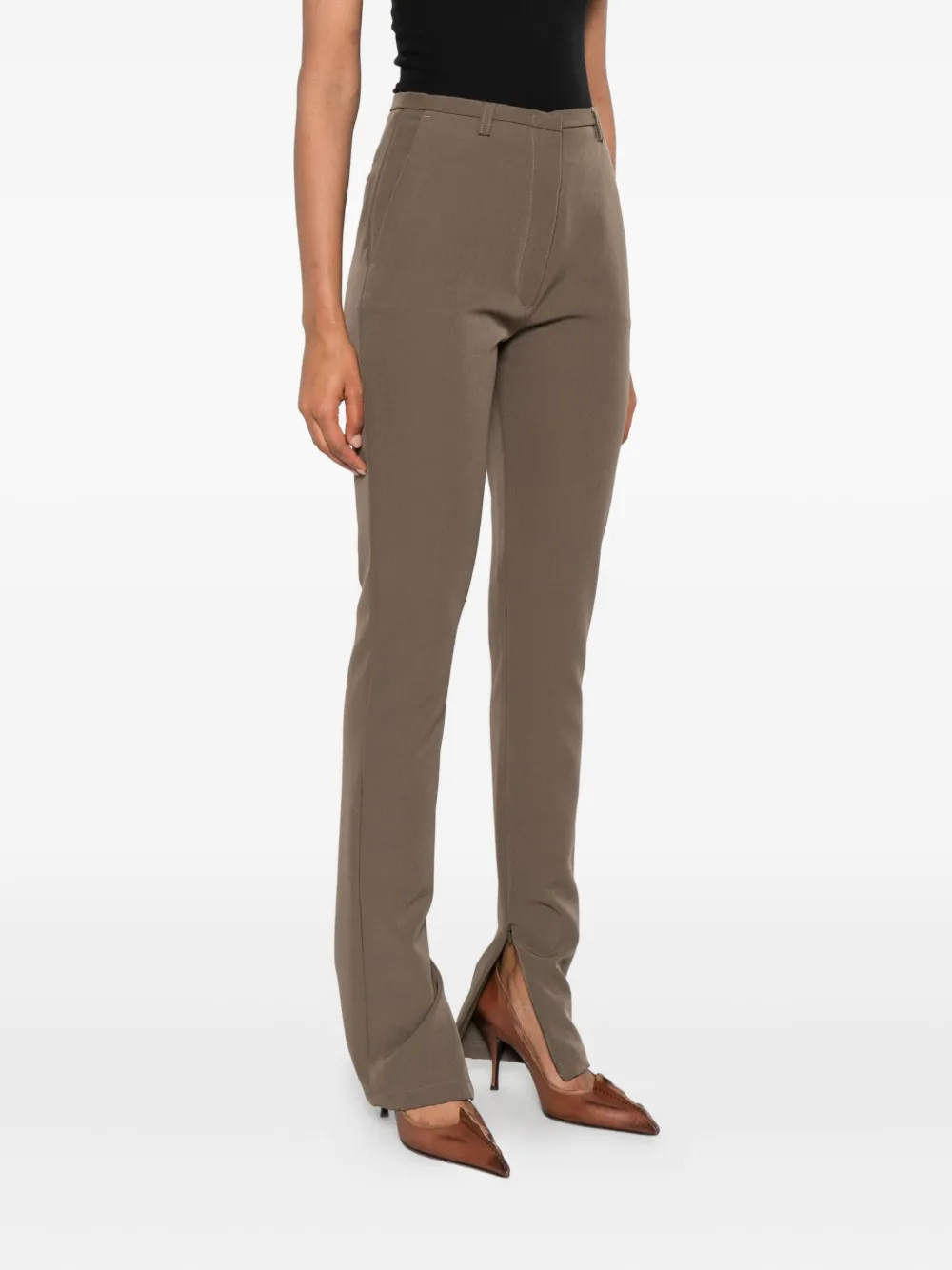 THELATEST Broek met rits Beige