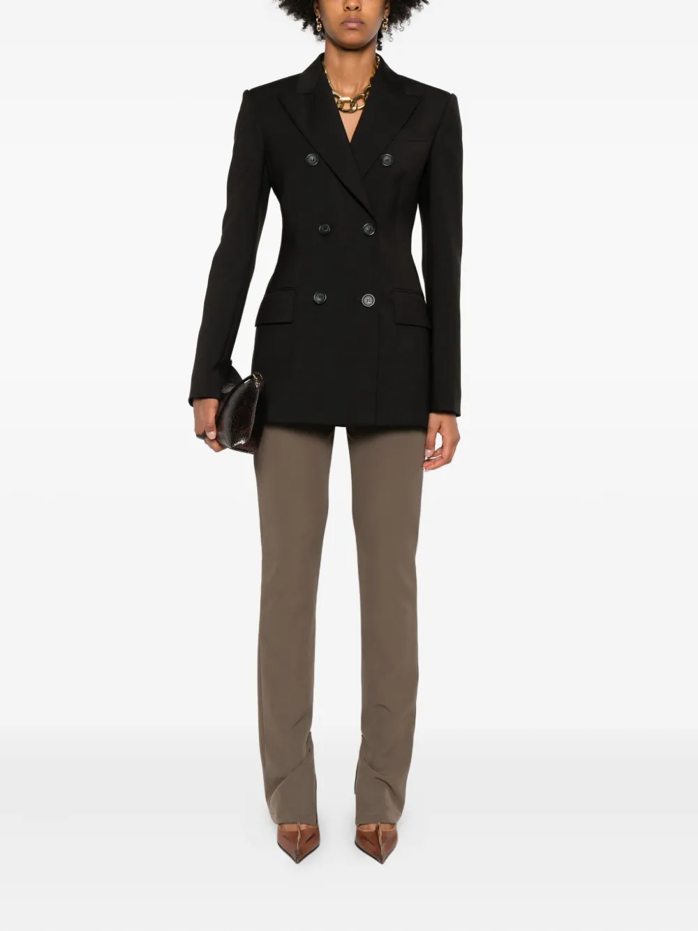 THELATEST zip-detail trousers - Beige